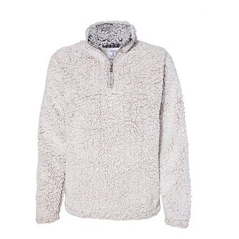 J. America Womens Epic Sherpa Quarter-zip Pullover