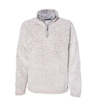 J. America Womens Epic Sherpa Quarter-Zip Pullover