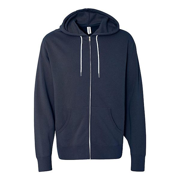 Lightweight Full-Zip Hooded Sweatshirt