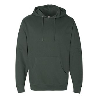 Plain Midweight Hooded Sweatshirt