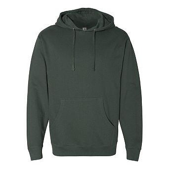 Plain Midweight Hooded Sweatshirt