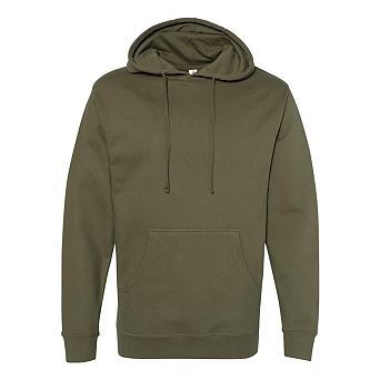Plain Midweight Hooded Sweatshirt
