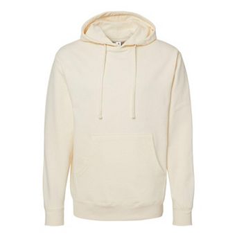 Plain Midweight Hooded Sweatshirt