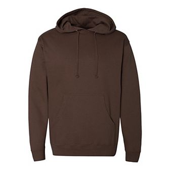 Plain Midweight Hooded Sweatshirt