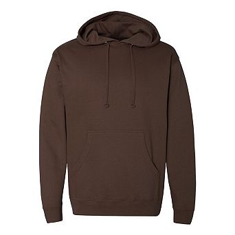 Plain Midweight Hooded Sweatshirt