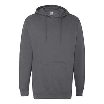 Plain Midweight Hooded Sweatshirt