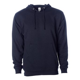 Plain Midweight Hooded Sweatshirt