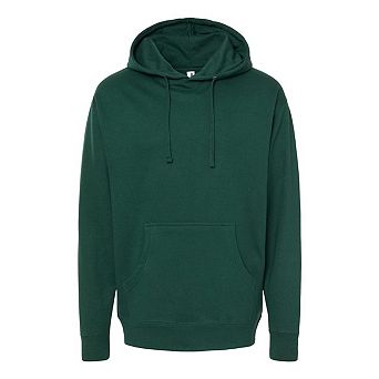 Plain Midweight Hooded Sweatshirt