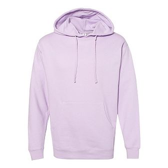 Plain Midweight Hooded Sweatshirt
