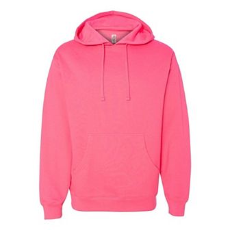 Plain Midweight Hooded Sweatshirt