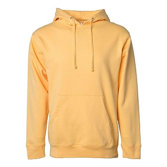 Plain Midweight Hooded Sweatshirt