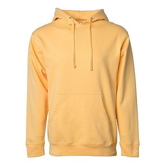 Plain Midweight Hooded Sweatshirt