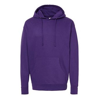 Plain Midweight Hooded Sweatshirt