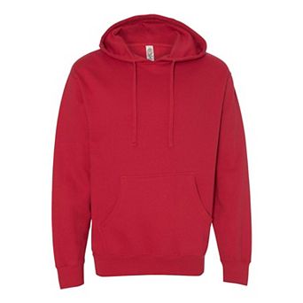 Plain Midweight Hooded Sweatshirt