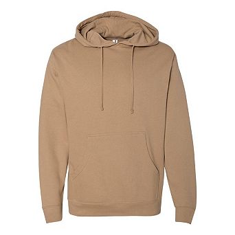 Plain Midweight Hooded Sweatshirt