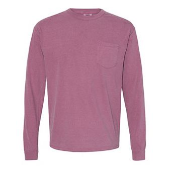 Comfort Colors Garment-Dyed Heavyweight Long Sleeve Pocket T-Shirt