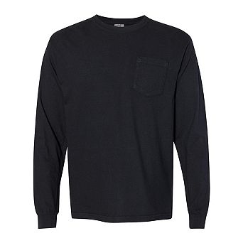 Comfort Colors Garment-Dyed Heavyweight Long Sleeve Pocket T-Shirt