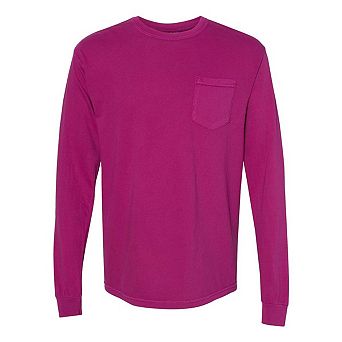 Comfort Colors Garment-Dyed Heavyweight Long Sleeve Pocket T-Shirt
