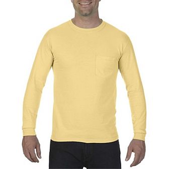 Comfort Colors Garment-Dyed Heavyweight Long Sleeve Pocket T-Shirt