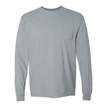 Comfort Colors Garment-Dyed Heavyweight Long Sleeve Pocket T-Shirt