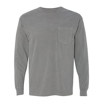 Comfort Colors Garment-Dyed Heavyweight Long Sleeve Pocket T-Shirt