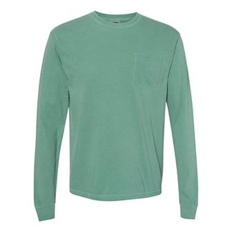 Comfort Colors Garment-Dyed Heavyweight Long Sleeve Pocket T-Shirt