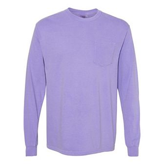 Comfort Colors Garment-Dyed Heavyweight Long Sleeve Pocket T-Shirt