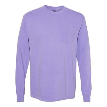 Comfort Colors Garment-Dyed Heavyweight Long Sleeve Pocket T-Shirt