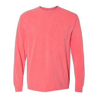 Comfort Colors Garment-Dyed Heavyweight Long Sleeve Pocket T-Shirt