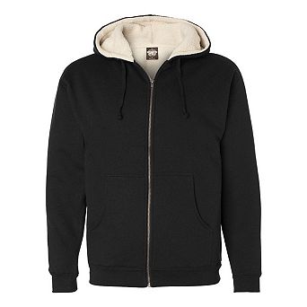 Sherpa-Lined Full-Zip Hooded Sweatshirt