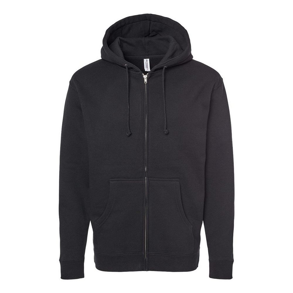 front zipper all-in-one　hholic black Independent Trading Co. Heavyweight Full-Zip Hooded Sweatshirt