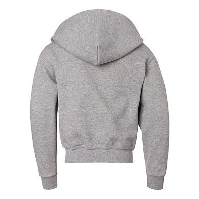 JERZEES NuBlend Youth Full-Zip Hooded Sweatshirt