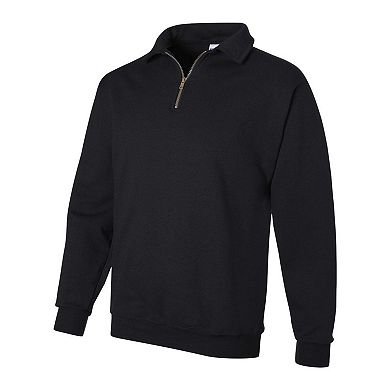JERZEES Super Sweats NuBlend Quarter-Zip Cadet Collar Sweatshirt