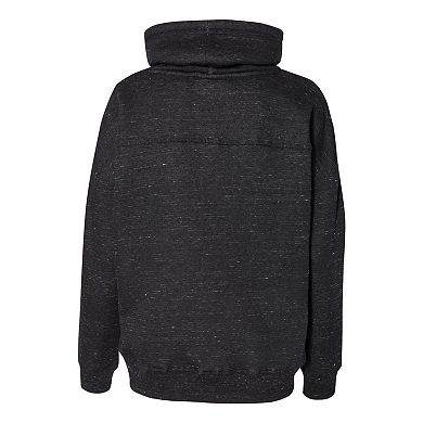 J. America Womens Mlange Fleece Cowl Neck Sweatshirt