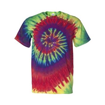 Dyenomite Multi-Color Spiral Tie-Dyed T-Shirt