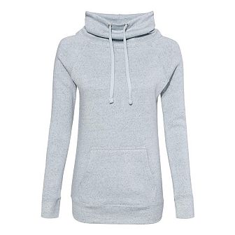 Mv Sport Womens Space-dyed Cowl Neck Sweatshirt