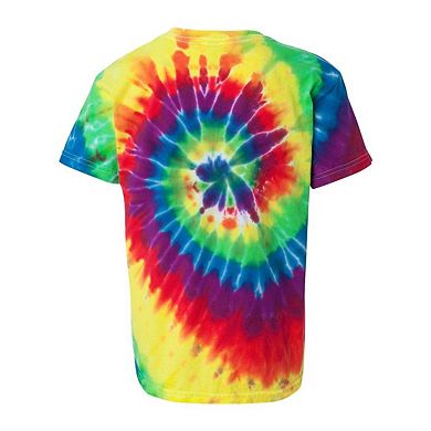 Youth Multi-Color Spiral Tie-Dyed T-Shirt