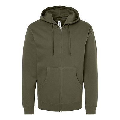 SALE中！Lon TONE ZIP HOODIE/KHAKI Independent Trading Co. Midweight Full-Zip Hooded Sweatshirt
