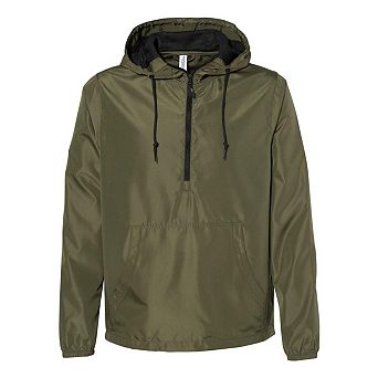 Independent Trading Co. Lightweight Quarter-Zip Windbreaker Pullover Jacket