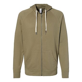 Independent Trading Co. Icon Lightweight Loopback Terry Full-zip Hooded Sweatshirt