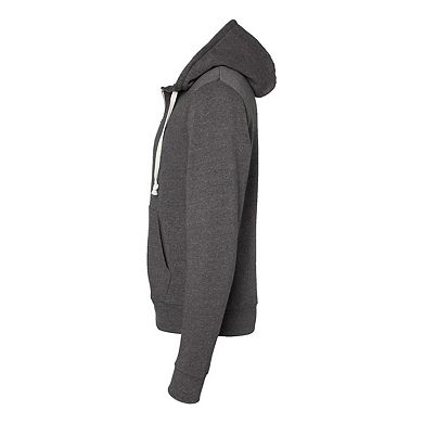 J. America Triblend Full-Zip Hooded Sweatshirt