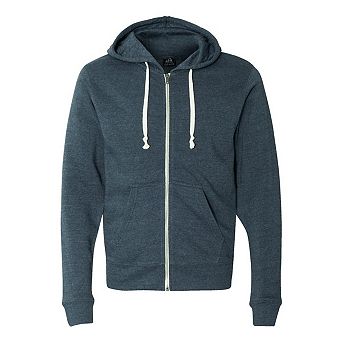 J. America Triblend Full-Zip Hooded Sweatshirt
