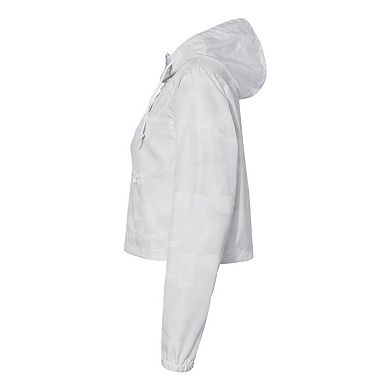 Independent Trading Co. Women´s Lightweight Quarter-zip Pullover Crop Windbreaker