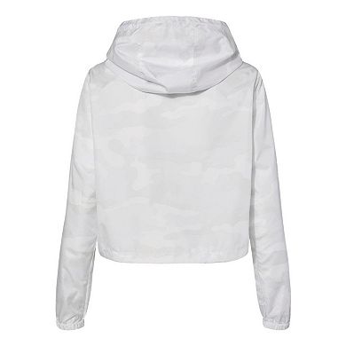 Women's Lightweight Quarter-Zip Pullover Crop Windbreaker