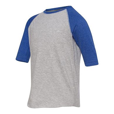 Youth Baseball Fine Jersey Three-Quarter Sleeve Tee