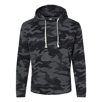 J. America Triblend Fleece Hooded Sweatshirt