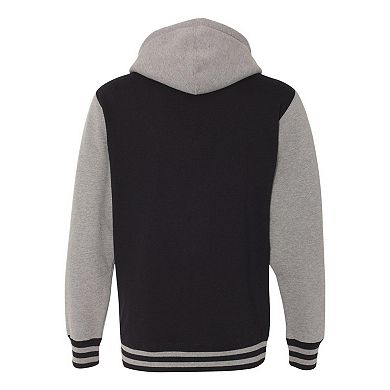 Independent Trading Co. Heavyweight Varsity Full-Zip Hooded Sweatshirt