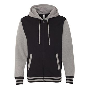 Independent Trading Co. Heavyweight Varsity Full-Zip Hooded Sweatshirt