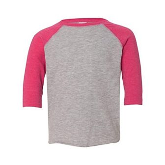 Rabbit Skins Toddler Baseball Fine Jersey Three-quarter Sleeve Tee