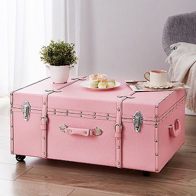 Texture® Brand Storage Trunk with Wheels